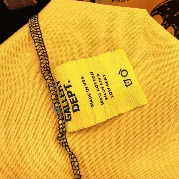 Gallery Dept Black and Yellow Skeleton Tank Top - Picture 9 of 9